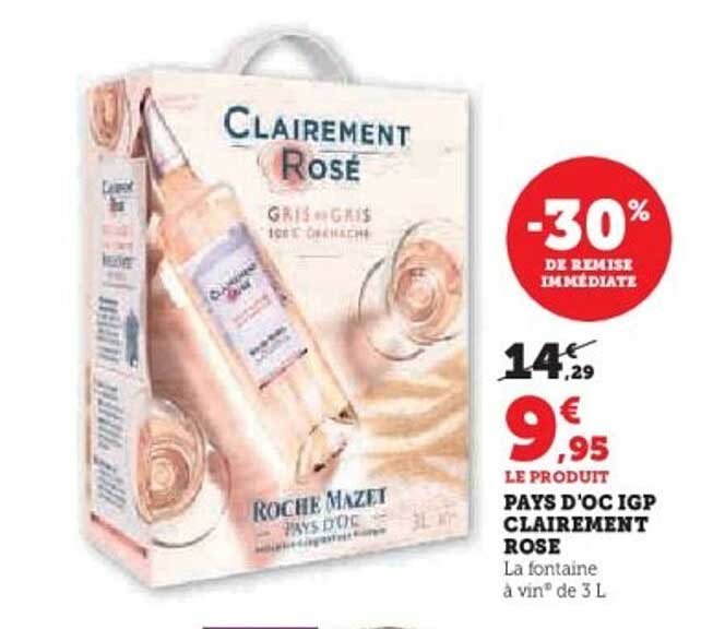 CLAIREMENT ROSÉ - PAYS D'OC IGP CLAREMENT ROSE