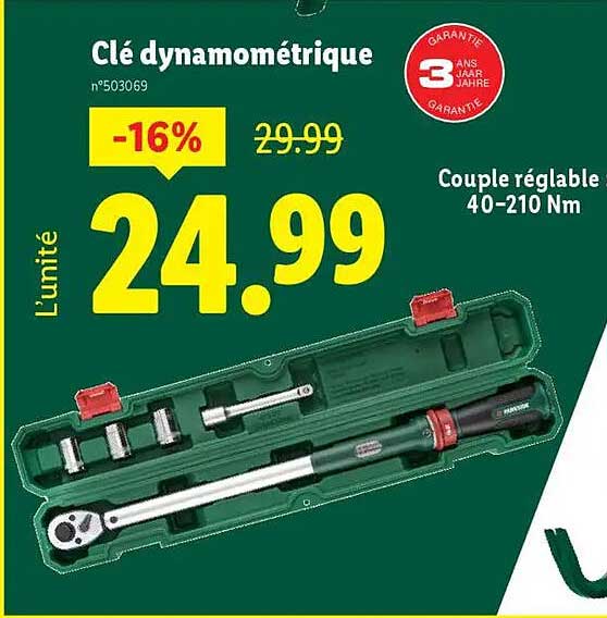 Clé dynamométrique