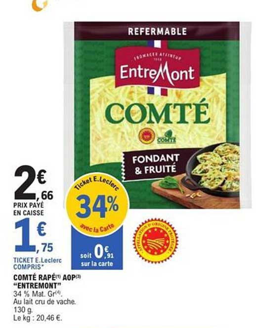 COMTÉ RÂPÉ AOP "ENTREMONT"