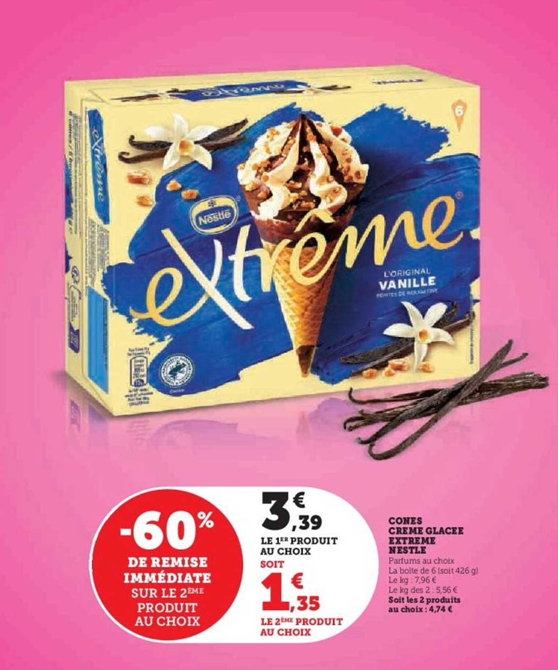 Cones Crème Glacée Extrême Nestlé