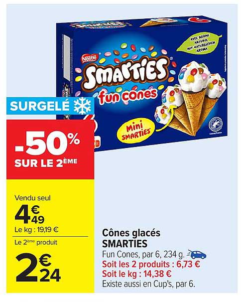 Cônes glacés SMARTIES