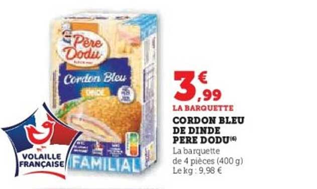 CORDON BLEU DE DINDE PÈRE DODU