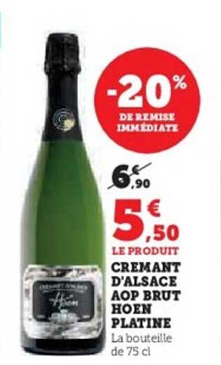 CREMANT D'ALSACE AOP BRUT HOEN PLATINE