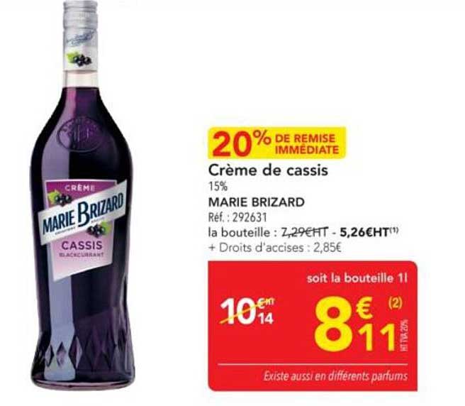 Crème de cassis 15%
