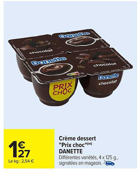 Crème dessert "Prix choc"(m) DANETTE