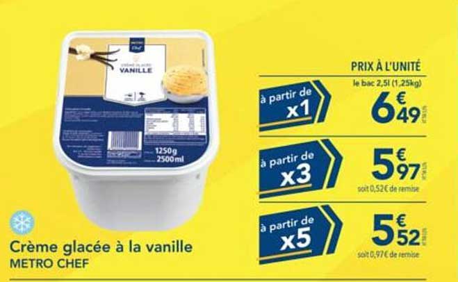 Crème glacée à la vanille