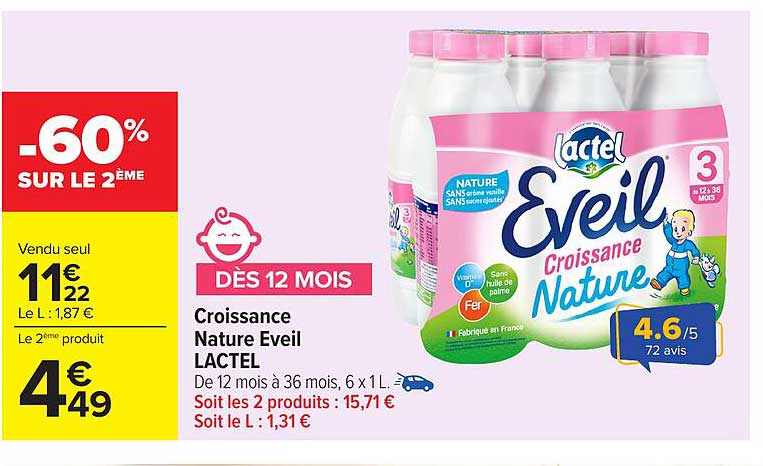 Croissance Nature Eveil LACTEL