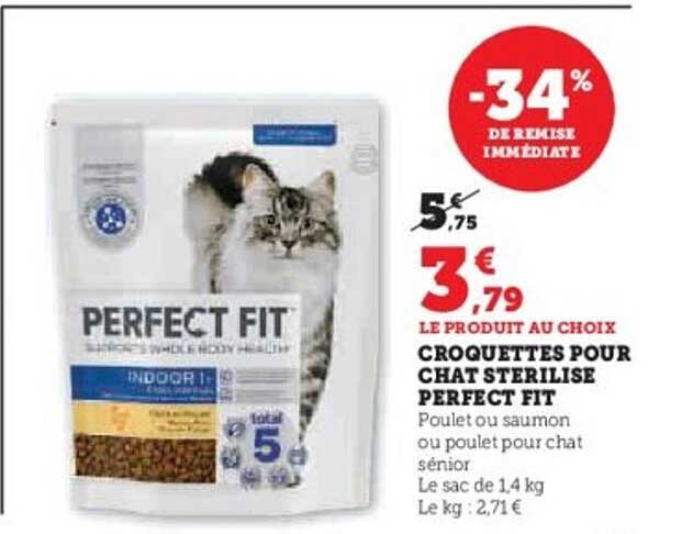 CROQUETTES POUR CHAT STERILISE PERFECT FIT