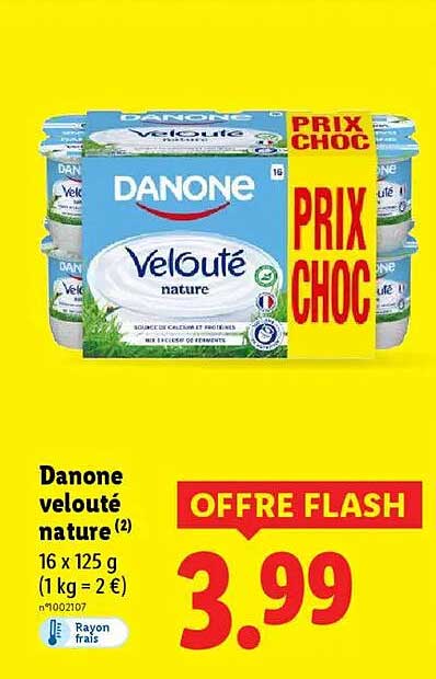 Danone velouté nature