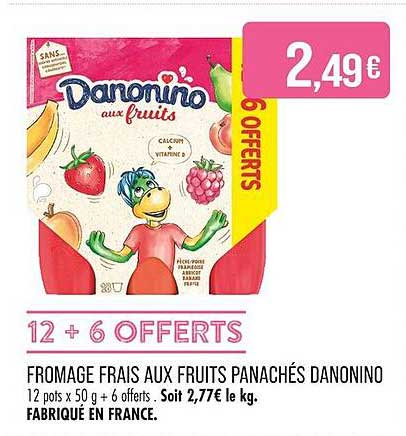 Danonino aux fruits