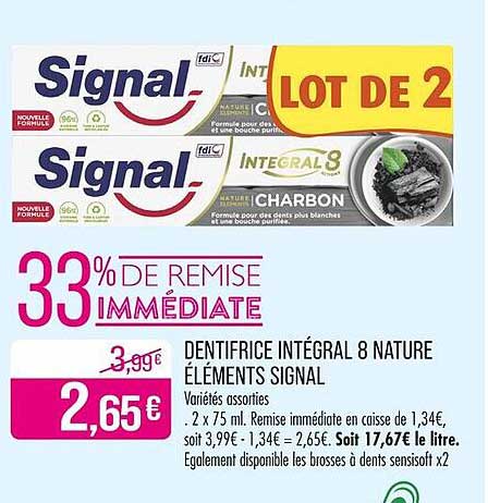 DENTIFRICE INTÉGRAL 8 NATURE ÉLÉMENTS SIGNAL