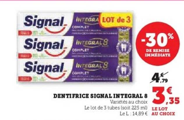 DENTIFRICE SIGNAL INTEGRAL 8