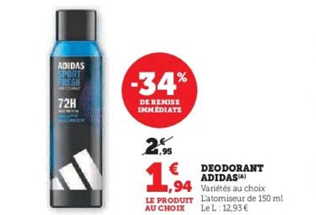 DEODORANT ADIDAS