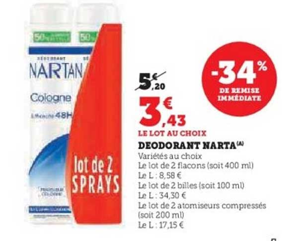 DEODORANT NARTA