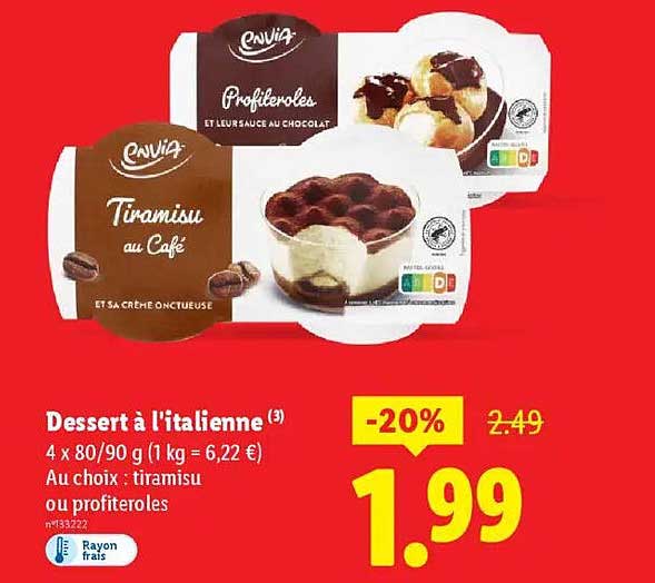 Dessert à l'italienne