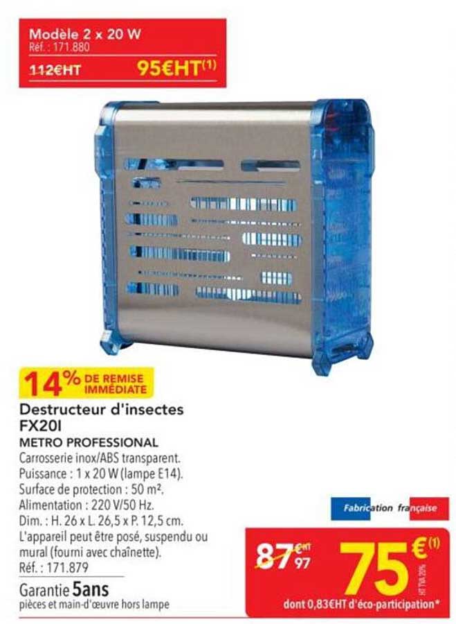 Destructeur d'insectes FX20I
