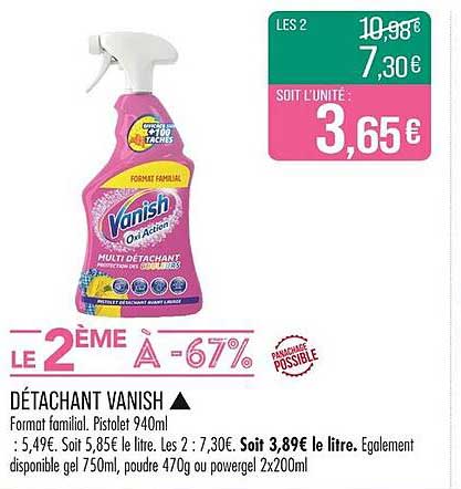 DÉTACHANT VANISH