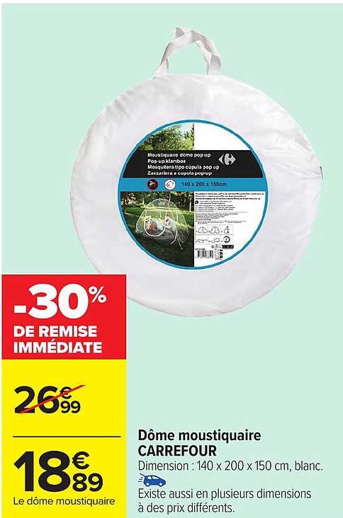 Dôme moustiquaire CARREFOUR