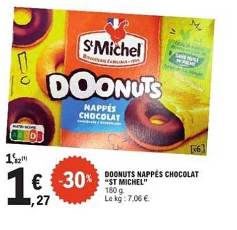DOONuts Nappés Chocolat "ST MICHEL"