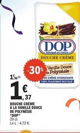 Douche Crème à la Vanille Douce de Polynésie "DOP"