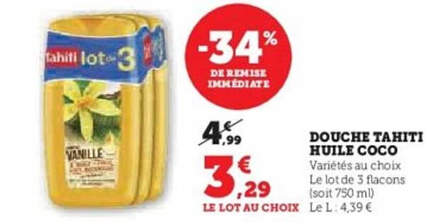 DOUCHE TAHITI HUILE COCO