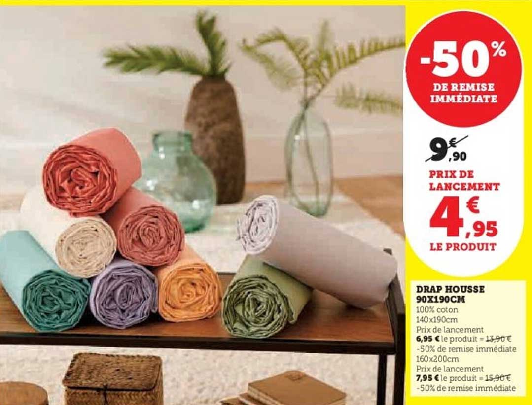 DRAP HOUSSE 90X190CM
