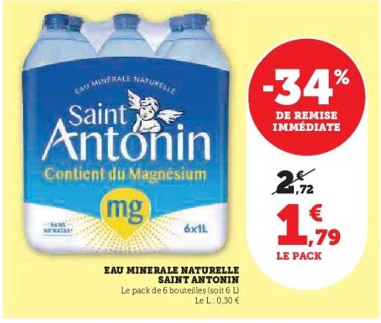 EAU MINERALE NATURELLE SAINT ANTONIN