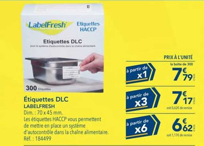 Étiquettes DLC