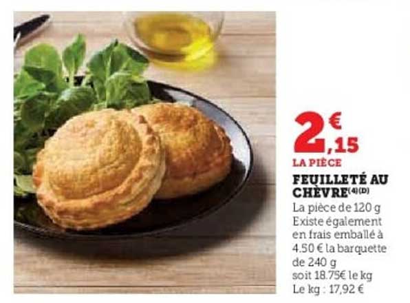 FEUILLETÉ AU CHÈVRE