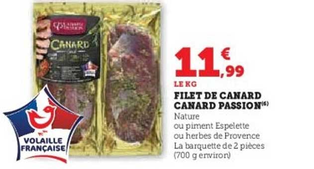 FILET DE CANARD CANARD PASSION