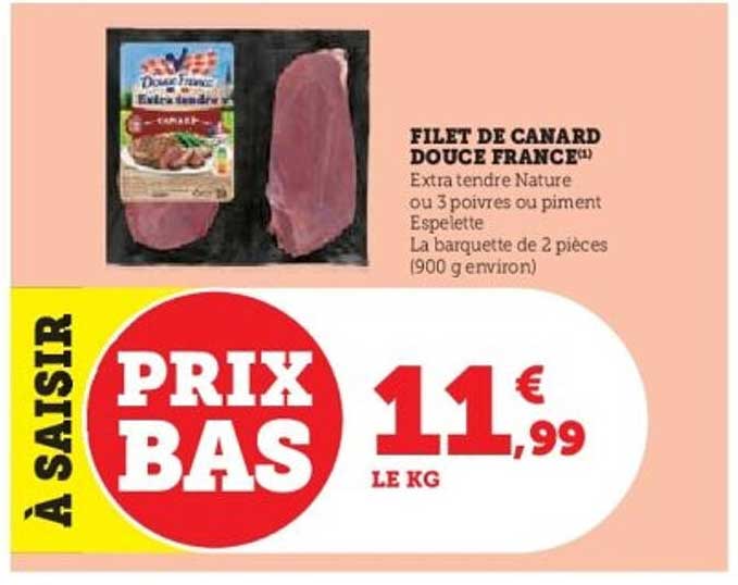 FILET DE CANARD DOUCE FRANCE