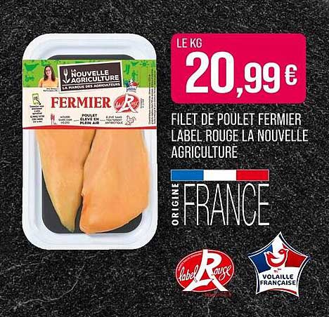 FILET DE POULET FERMER LABEL ROUGE