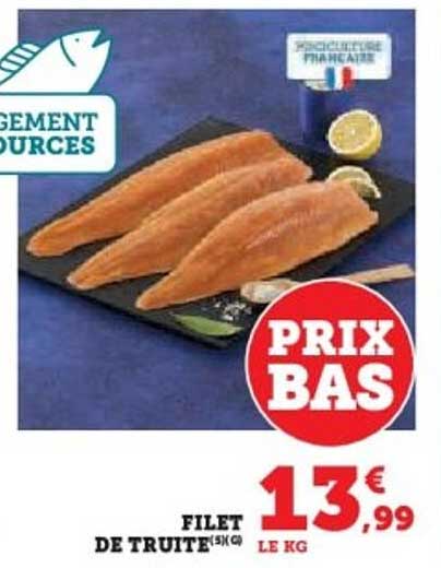 FILET DE TRUITE(5€ kg)