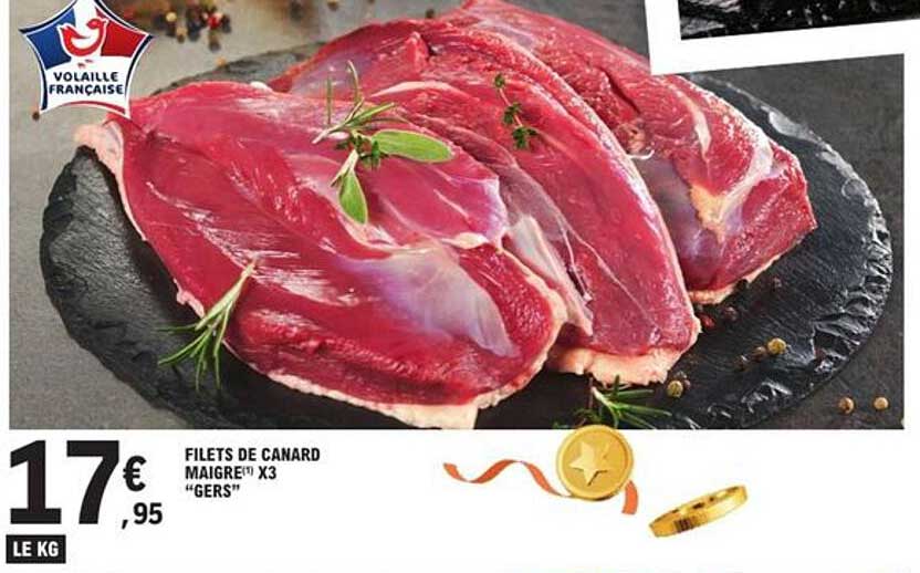 Filets de canard maigre x3 "GERS"