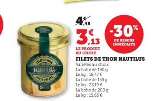 FILETS DE THON NAUTILUS