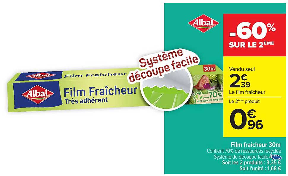 Film Fraîcheur Albal -60% SUR LE 2ÈME
