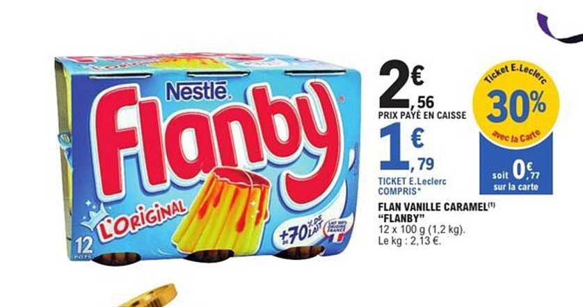 FLAN VANILLE CARAMEL "FLANBY"