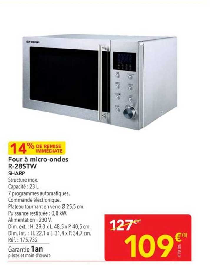 Four à micro-ondes R-28STW SHARP