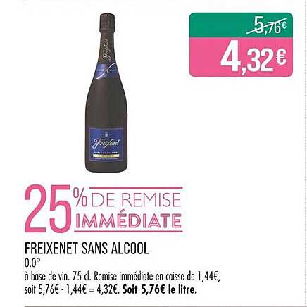 FREIXENET SANS ALCOOL