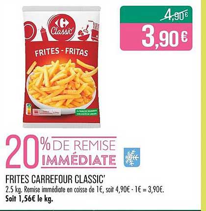 FRITES CARREFOUR CLASSIC’