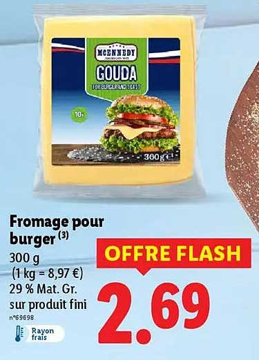 Fromage pour burger