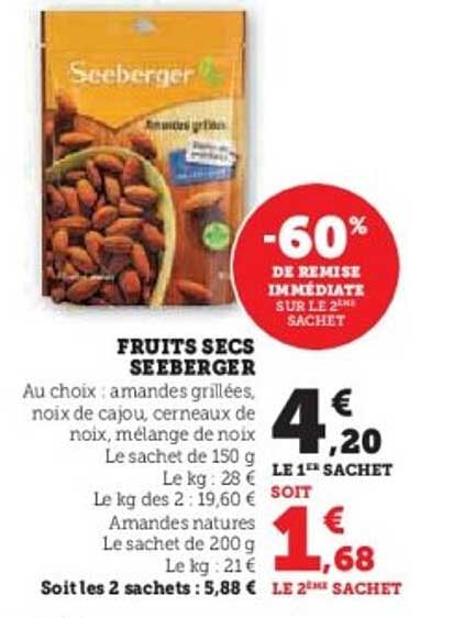 FRUITS SECS SEEBERGER