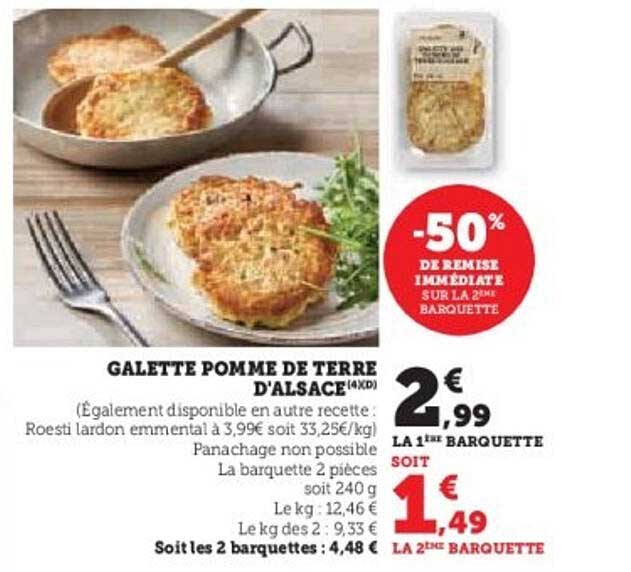 GALETTE POMME DE TERRE D'ALSACE