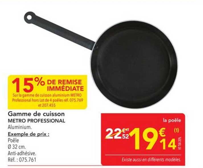 Gamme de cuisson METRO PROFESSIONAL