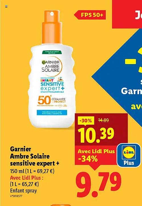 Garnier Ambre Solaire sensitive expert + Enfant spray 150 ml