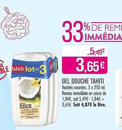 GEL DOUCHE TAHITI