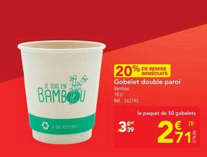 Gobelet double paroi