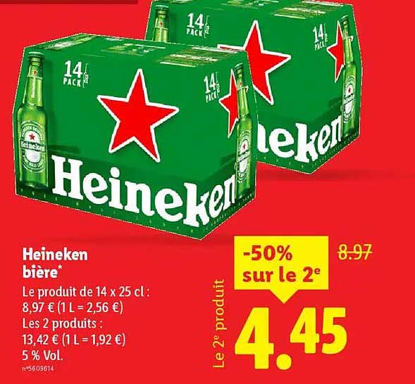 Heineken bière