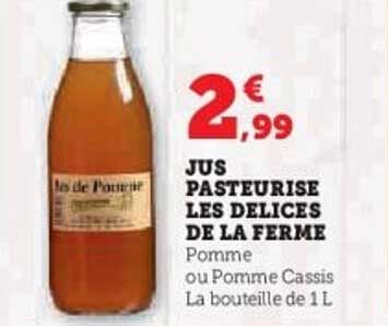 JUS PASTEURISE LES DELICES DE LA FERME