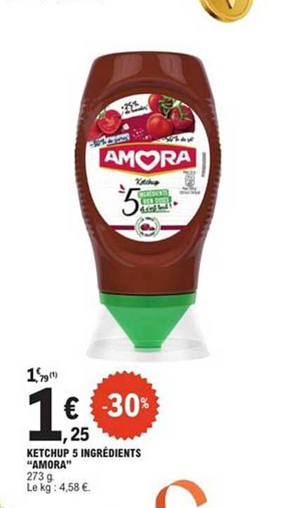 Ketchup 5 ingrédients “AMORA”